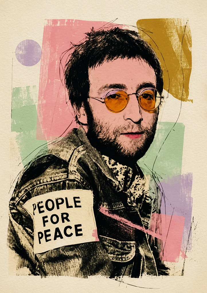 People for Peace John Lennon -inspired art print by Dakota 80