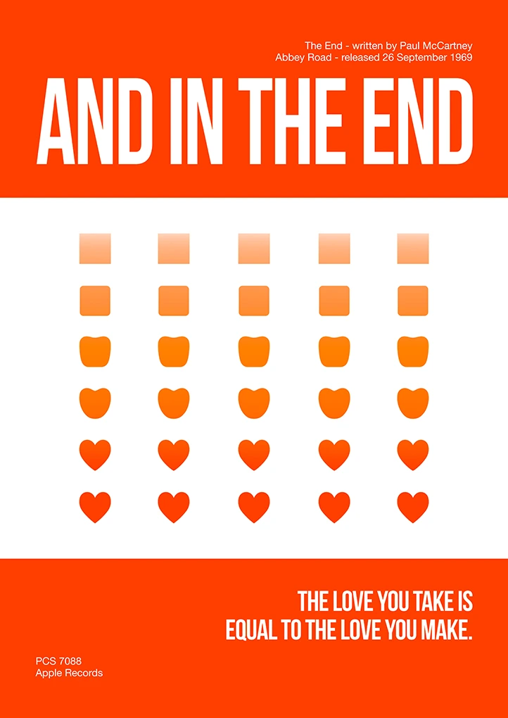 The End — Beatles-inspired art print by Dakota 80