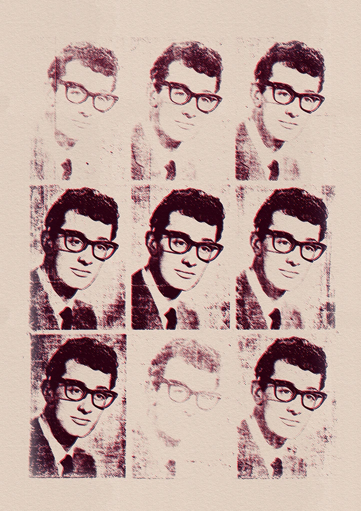 Buddy Holly — Heroes art print by Dakota 80