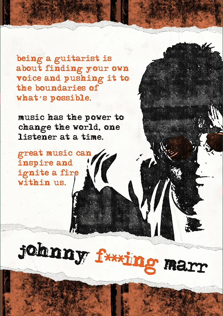 Johnny Marr — Heroes art print by Dakota 80