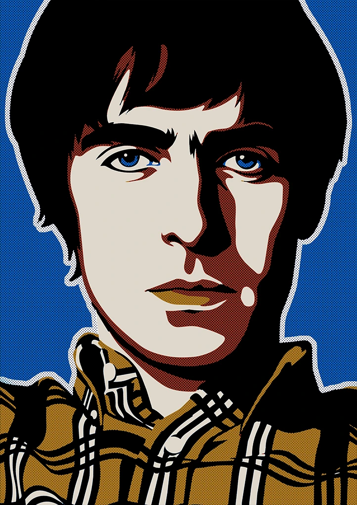 Liam Gallagher — Retro art print by Dakota 80