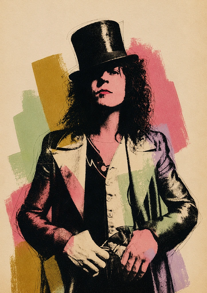 Marc Bolan - Heroes art print by Dakota 80