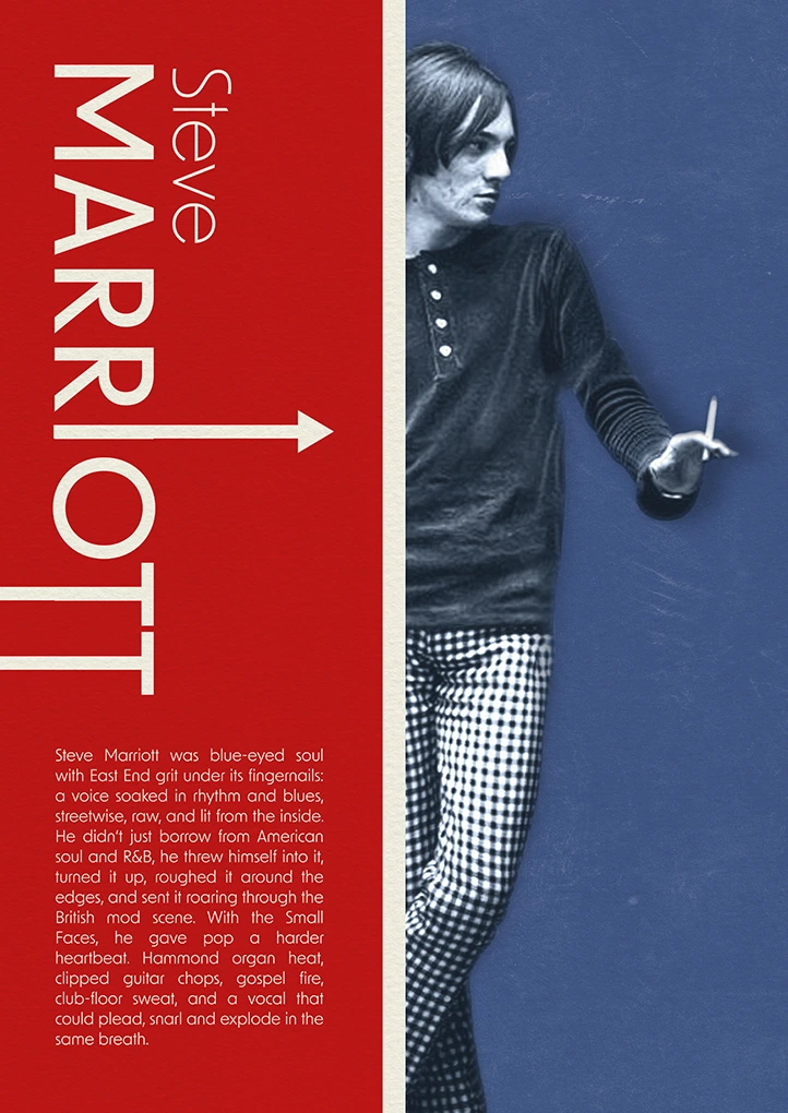 Steve Marriott — Heroes art print by Dakota 80