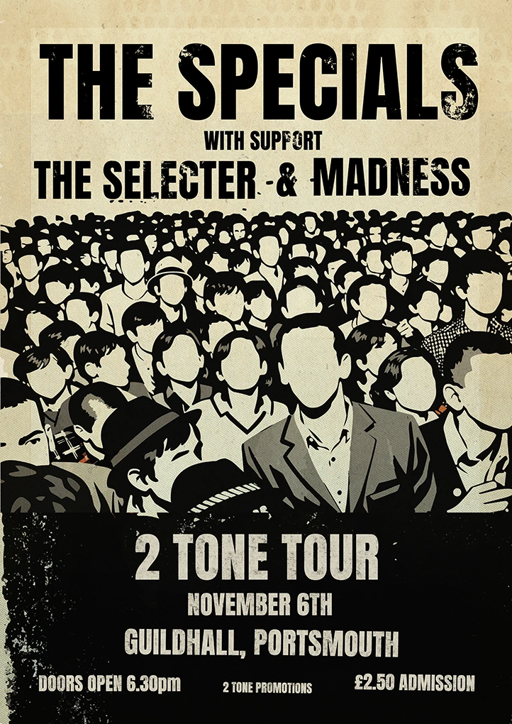 The Specials Tour — Retro art print by Dakota 80