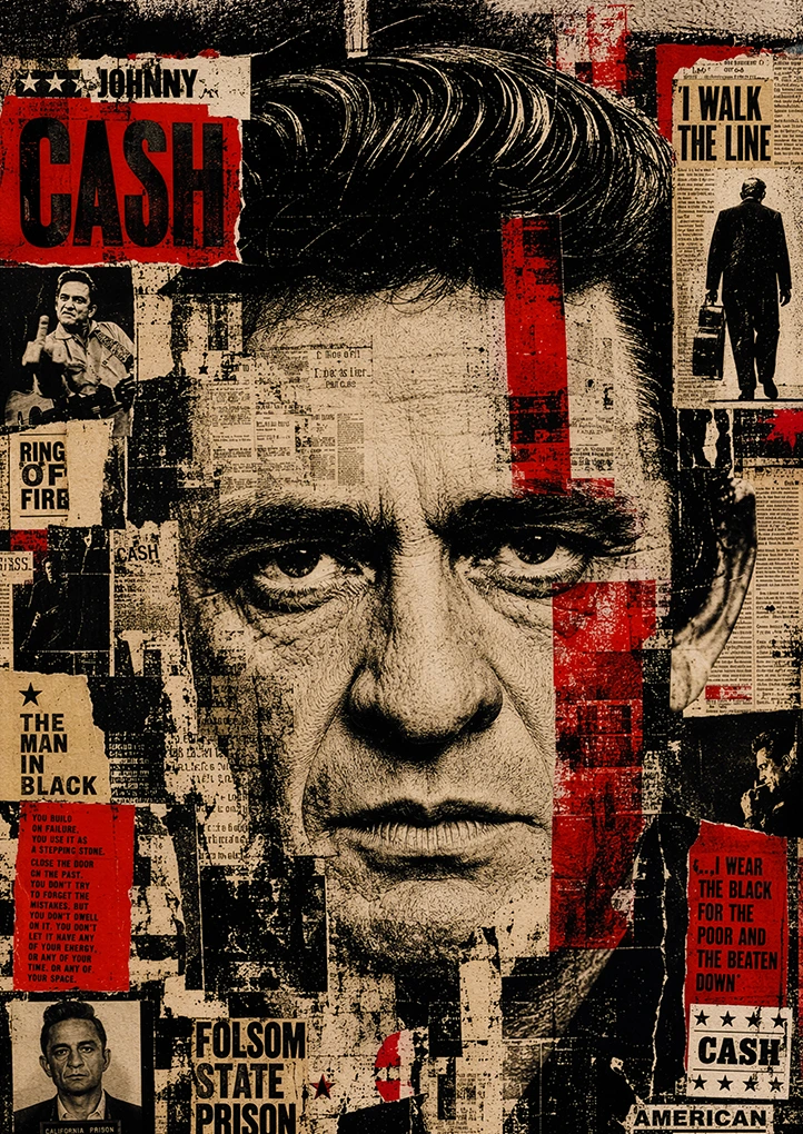 Cash — Retro art print by Dakota 80