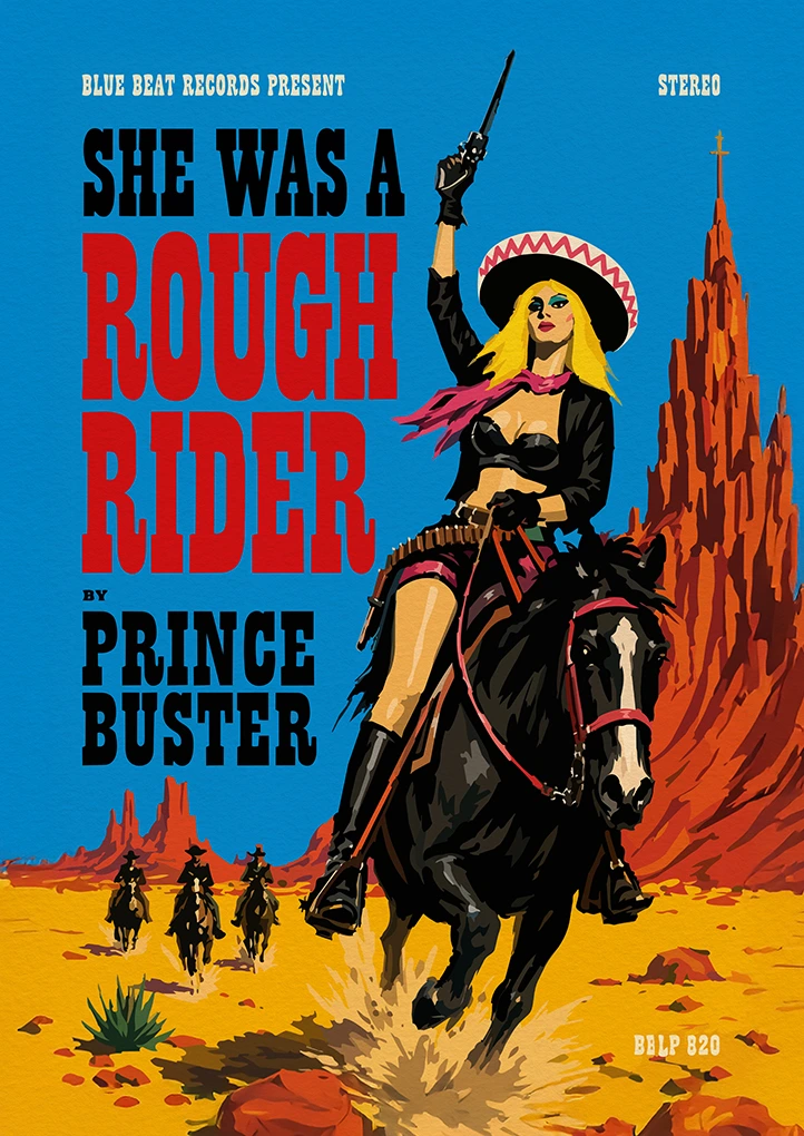 She was a Rough Rider — Retro art print by Dakota 80