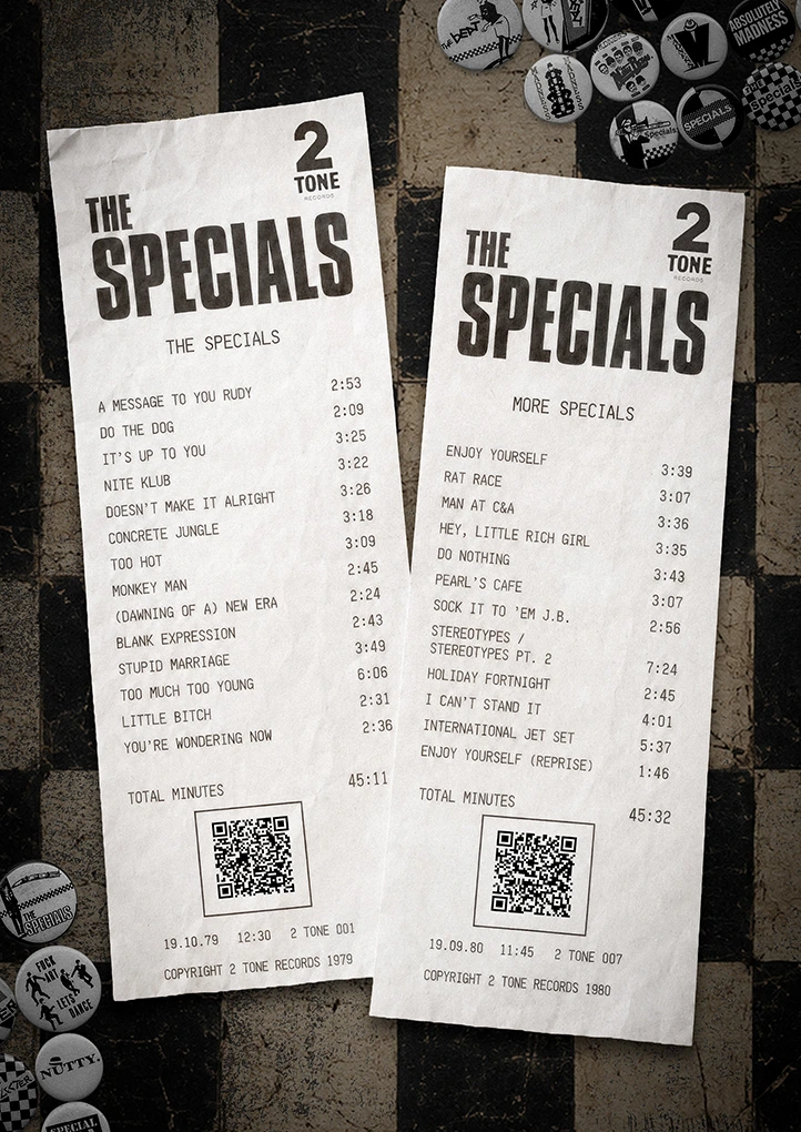 Specials Receipts — Retro art print by Dakota 80