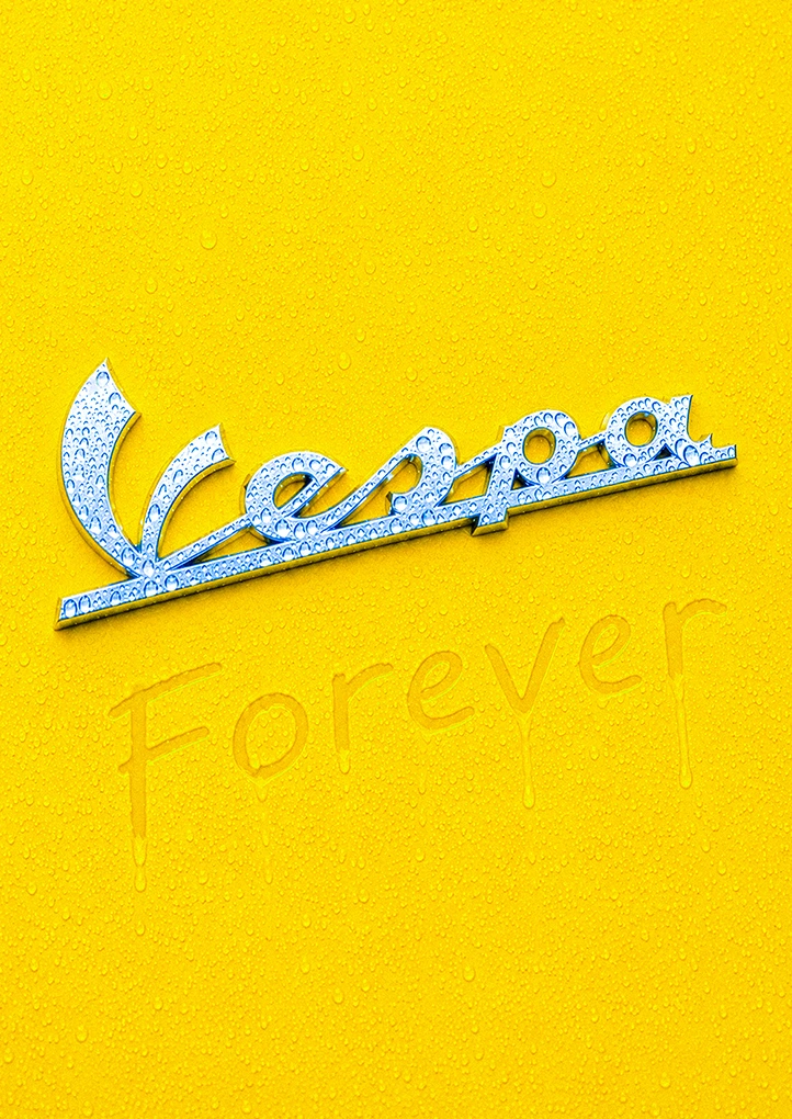 Vespa Forever — Retro art print by Dakota 80