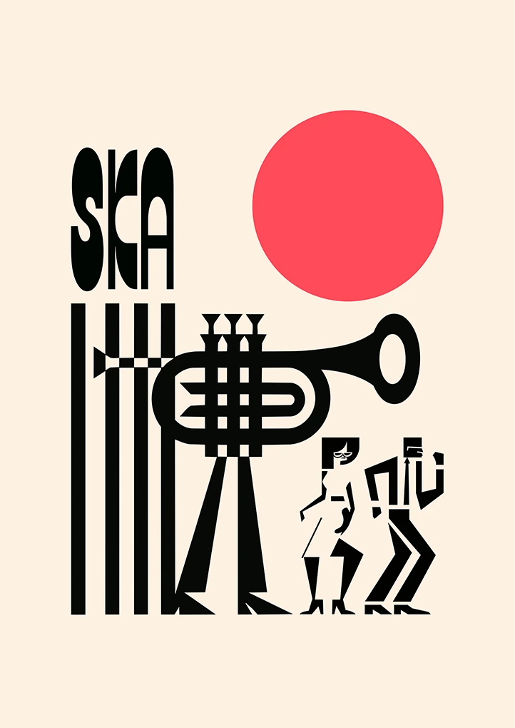 SKA — Minimalist art print by Dakota 80