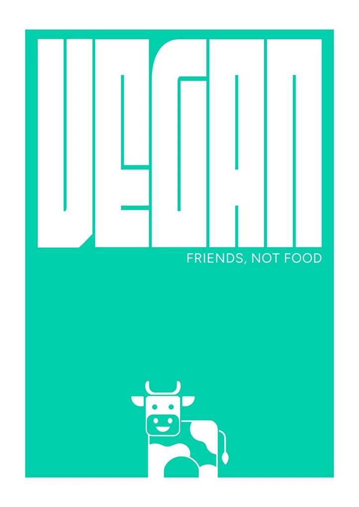 Vegan — Minimalist art print by Dakota 80